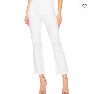 MOTHER Denim The Tripper White Jeans